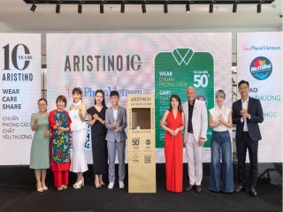 Công bố hợp tác chiến lược giữa Aristino và Báo Phụ nữ Việt Nam triển khai chiến dịch “Wear.Care.Share - Chuẩn phong cách. Chất yêu thương” gây quỹ Mottainai